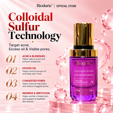 BIODURIC Colloidal Sulfur Acne Repair Essence | Acne Care & Pore Clarifying | 30G